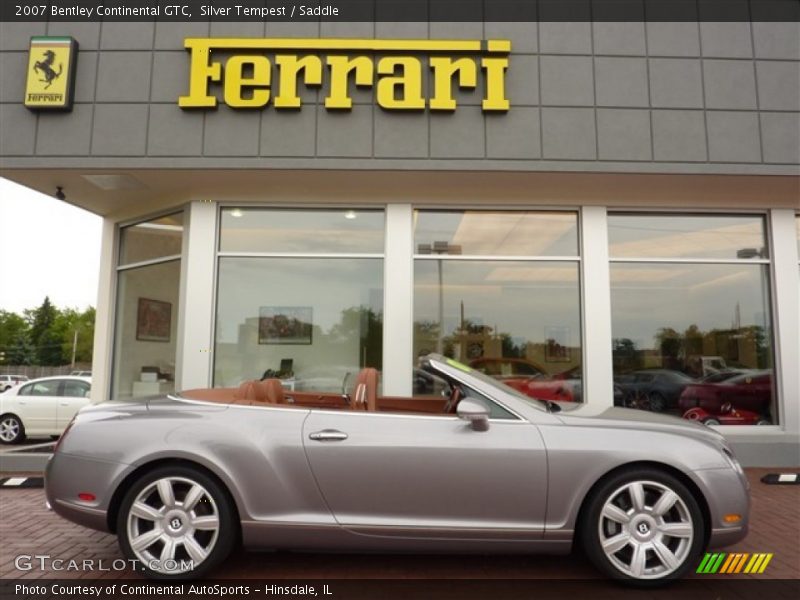 Silver Tempest / Saddle 2007 Bentley Continental GTC
