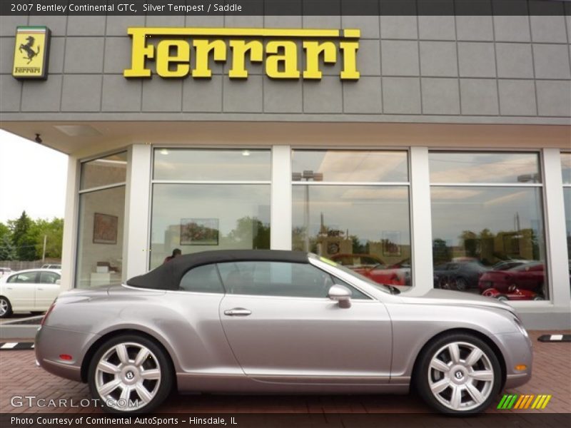 Silver Tempest / Saddle 2007 Bentley Continental GTC