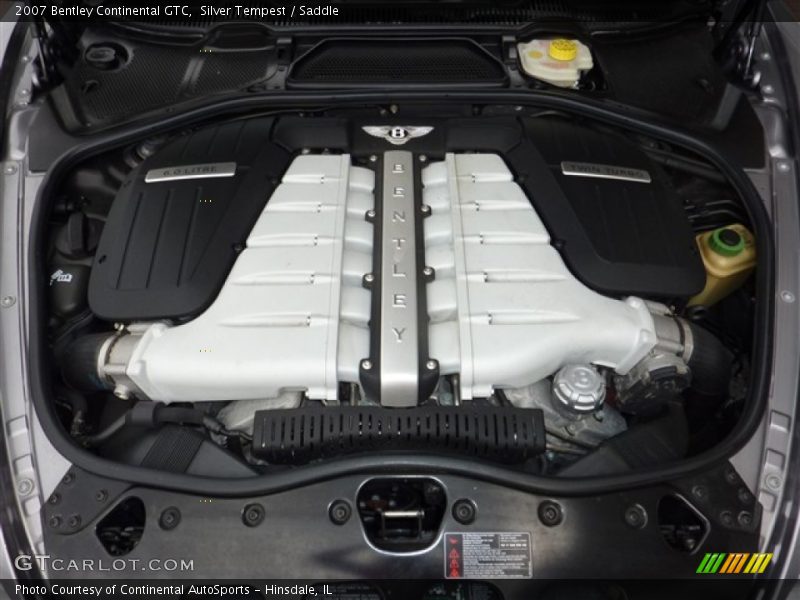  2007 Continental GTC  Engine - 6.0L Twin-Turbocharged DOHC 48V VVT W12