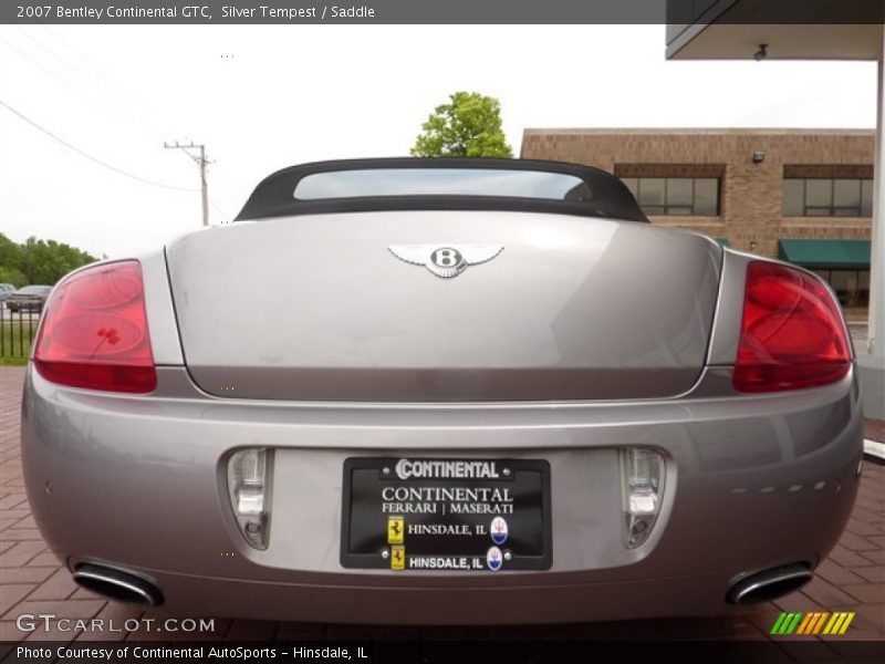 Silver Tempest / Saddle 2007 Bentley Continental GTC
