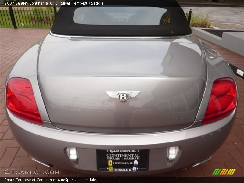 Silver Tempest / Saddle 2007 Bentley Continental GTC