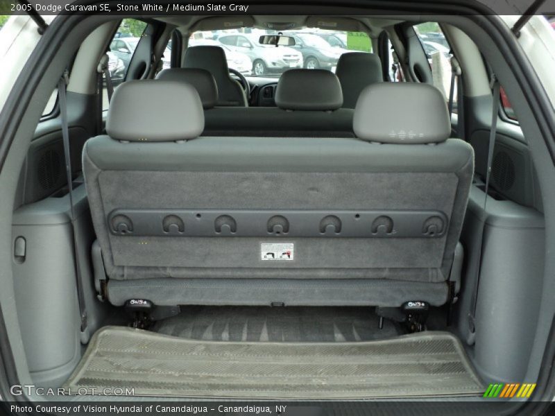 Stone White / Medium Slate Gray 2005 Dodge Caravan SE