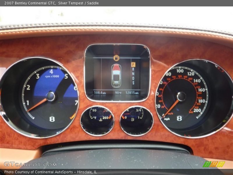  2007 Continental GTC   Gauges