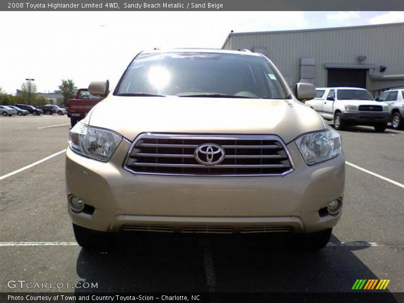 Sandy Beach Metallic / Sand Beige 2008 Toyota Highlander Limited 4WD