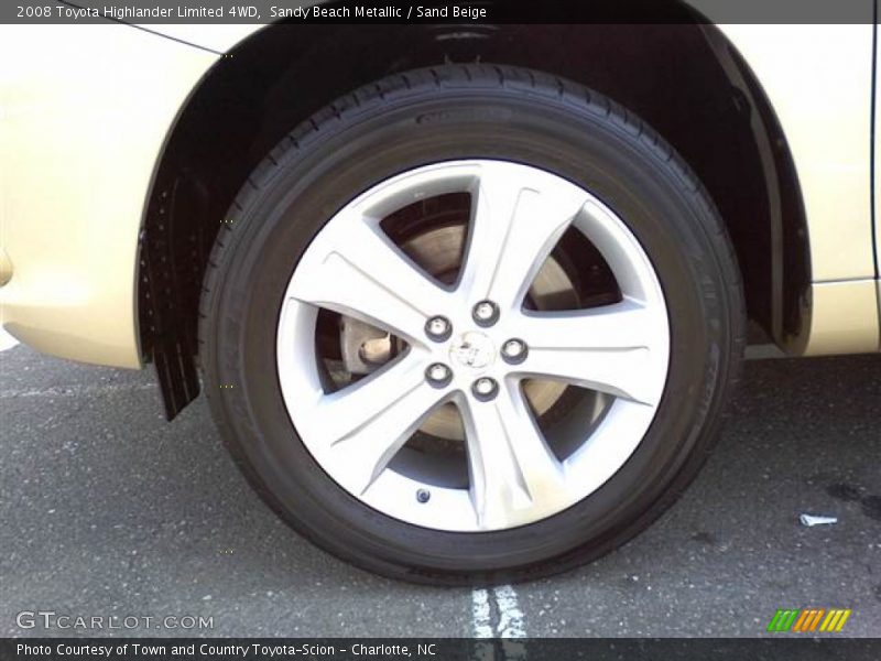 Sandy Beach Metallic / Sand Beige 2008 Toyota Highlander Limited 4WD