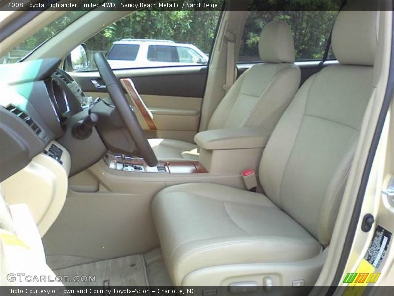 Sandy Beach Metallic / Sand Beige 2008 Toyota Highlander Limited 4WD