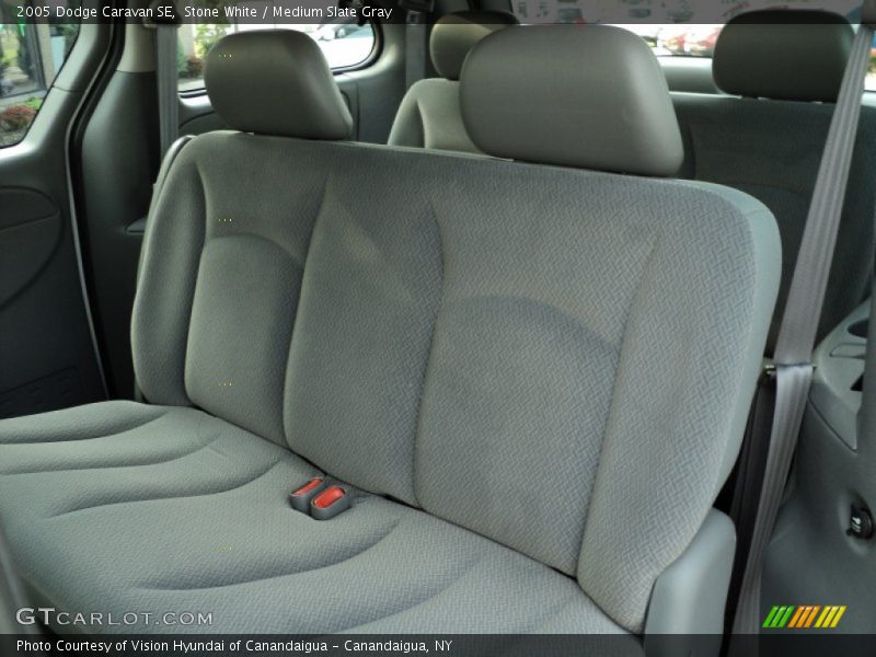 Stone White / Medium Slate Gray 2005 Dodge Caravan SE