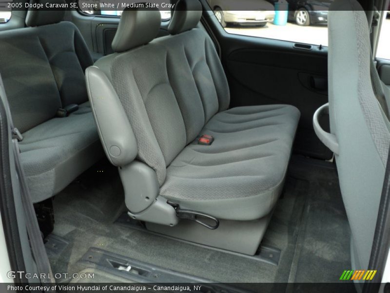 Stone White / Medium Slate Gray 2005 Dodge Caravan SE