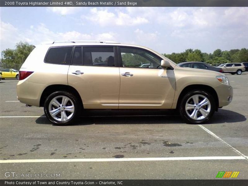 Sandy Beach Metallic / Sand Beige 2008 Toyota Highlander Limited 4WD