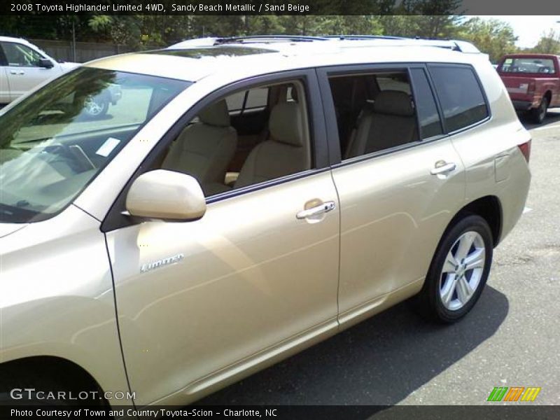 Sandy Beach Metallic / Sand Beige 2008 Toyota Highlander Limited 4WD