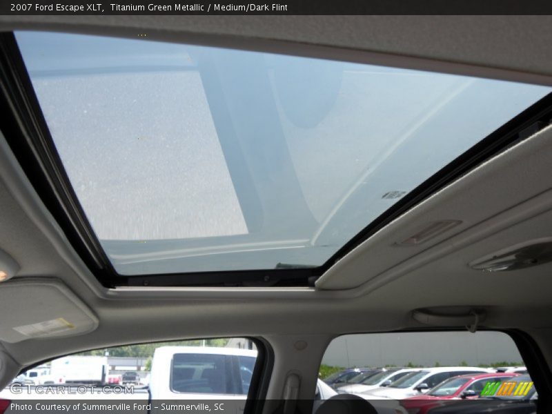 Titanium Green Metallic / Medium/Dark Flint 2007 Ford Escape XLT