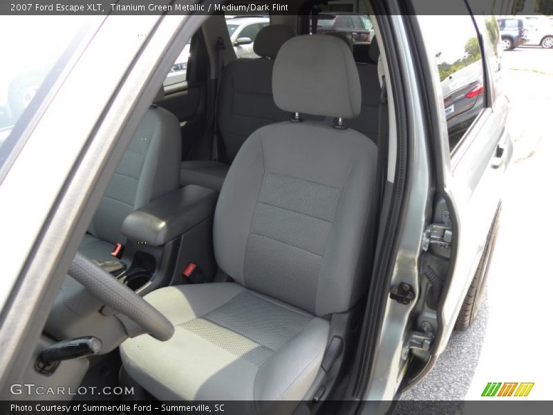 Titanium Green Metallic / Medium/Dark Flint 2007 Ford Escape XLT