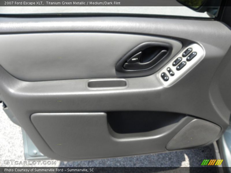 Titanium Green Metallic / Medium/Dark Flint 2007 Ford Escape XLT
