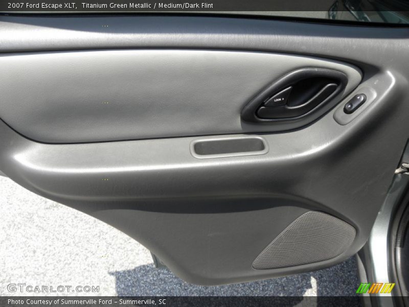 Titanium Green Metallic / Medium/Dark Flint 2007 Ford Escape XLT