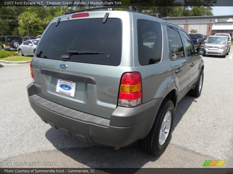 Titanium Green Metallic / Medium/Dark Flint 2007 Ford Escape XLT