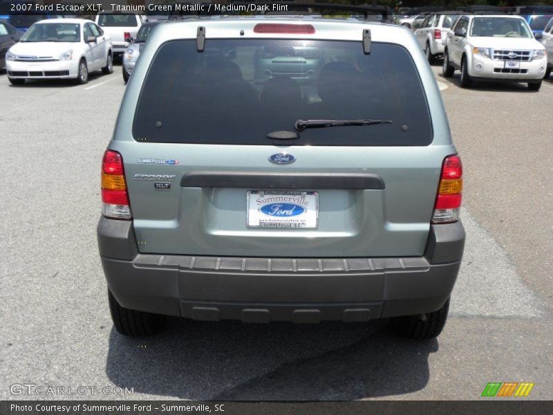 Titanium Green Metallic / Medium/Dark Flint 2007 Ford Escape XLT