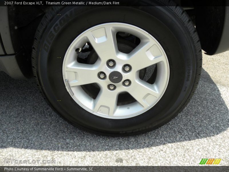 Titanium Green Metallic / Medium/Dark Flint 2007 Ford Escape XLT