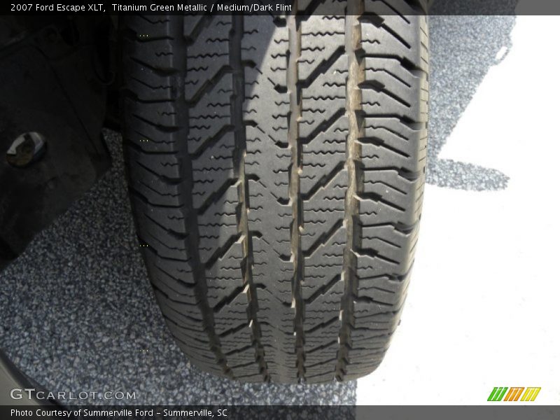 Titanium Green Metallic / Medium/Dark Flint 2007 Ford Escape XLT