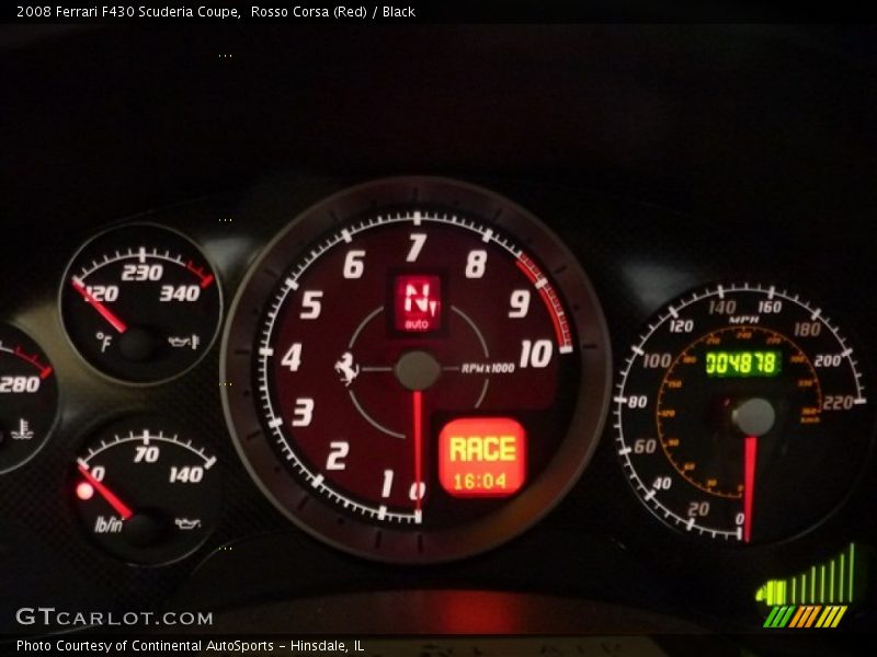  2008 F430 Scuderia Coupe Scuderia Coupe Gauges