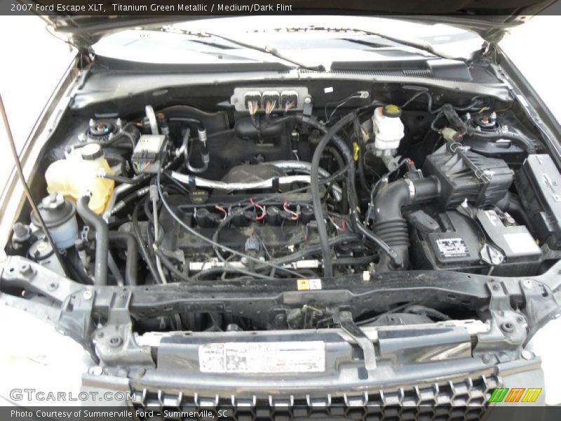 Titanium Green Metallic / Medium/Dark Flint 2007 Ford Escape XLT