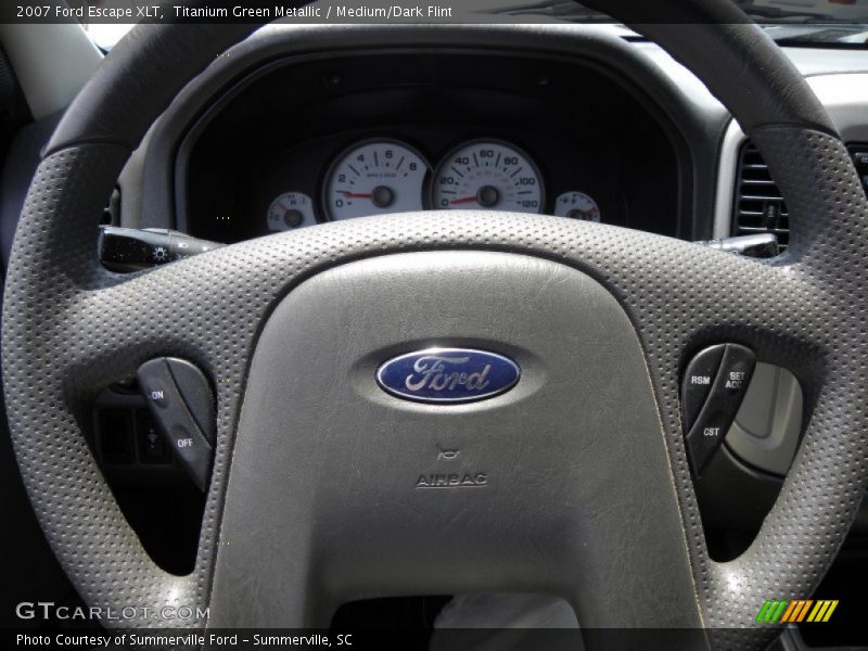 Titanium Green Metallic / Medium/Dark Flint 2007 Ford Escape XLT