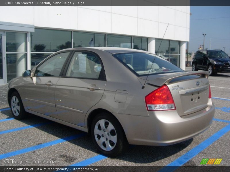 Sand Beige / Beige 2007 Kia Spectra EX Sedan