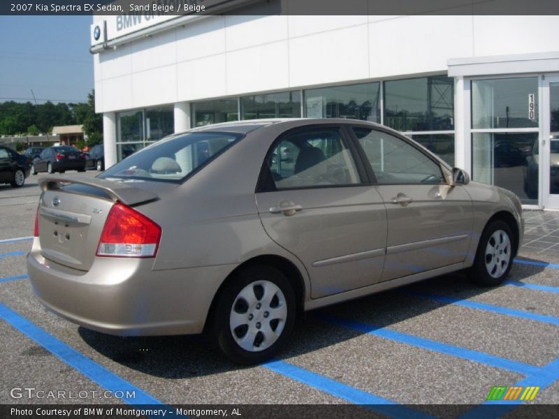 Sand Beige / Beige 2007 Kia Spectra EX Sedan
