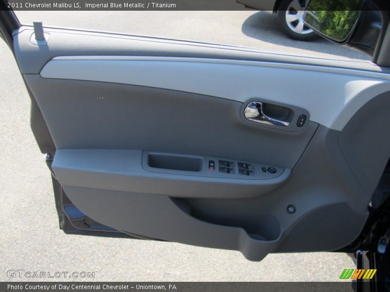 Imperial Blue Metallic / Titanium 2011 Chevrolet Malibu LS