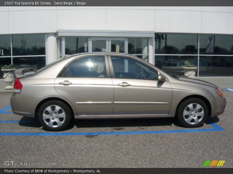 Sand Beige / Beige 2007 Kia Spectra EX Sedan
