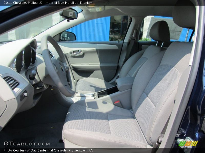 Imperial Blue Metallic / Titanium 2011 Chevrolet Malibu LS