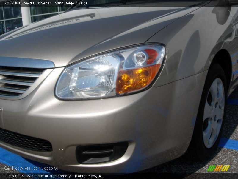 Sand Beige / Beige 2007 Kia Spectra EX Sedan