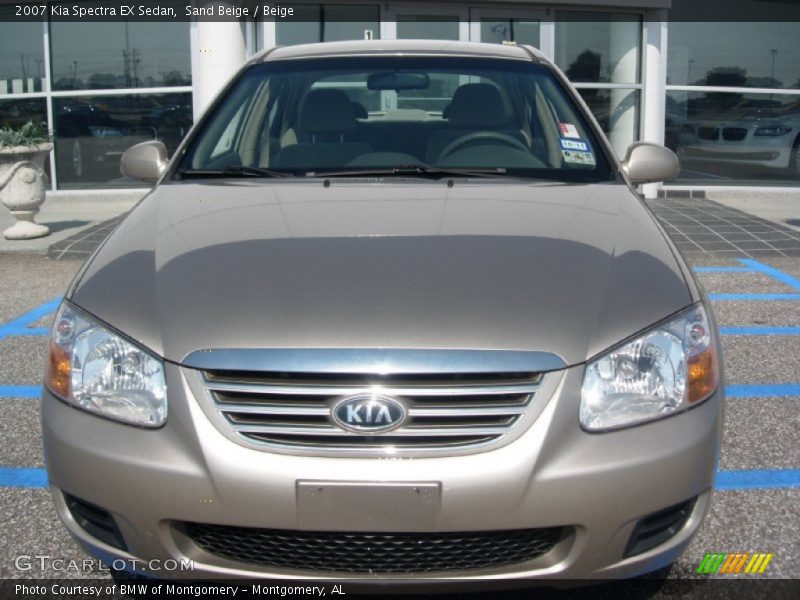 Sand Beige / Beige 2007 Kia Spectra EX Sedan