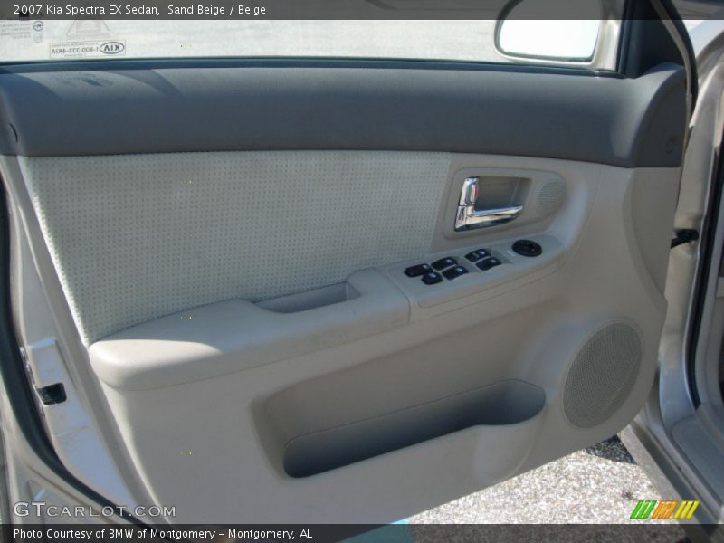 Sand Beige / Beige 2007 Kia Spectra EX Sedan