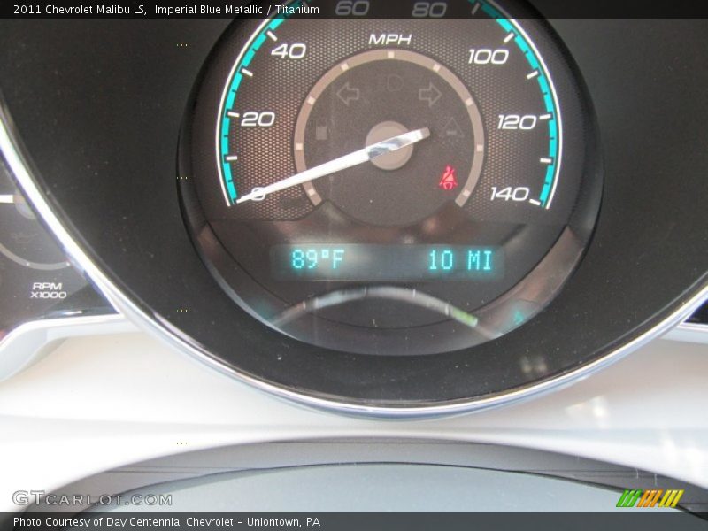 Imperial Blue Metallic / Titanium 2011 Chevrolet Malibu LS