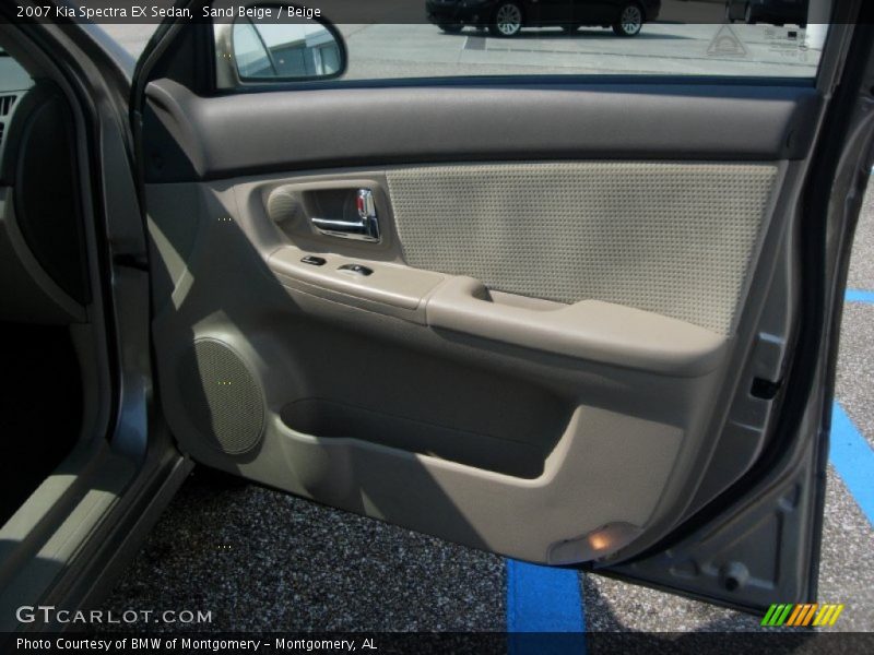 Sand Beige / Beige 2007 Kia Spectra EX Sedan