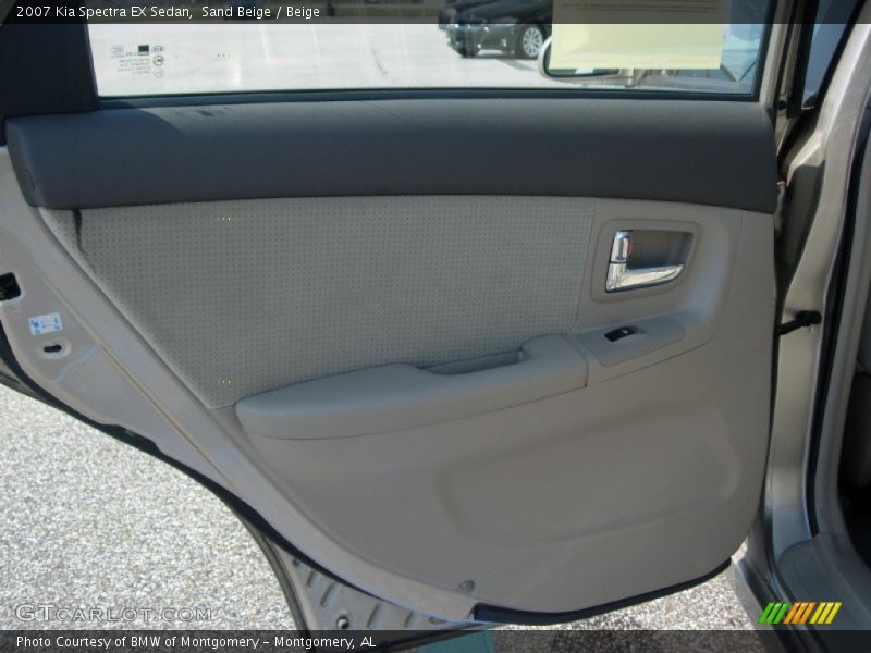 Sand Beige / Beige 2007 Kia Spectra EX Sedan