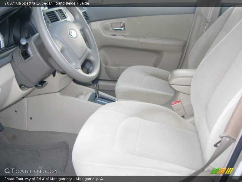 Sand Beige / Beige 2007 Kia Spectra EX Sedan
