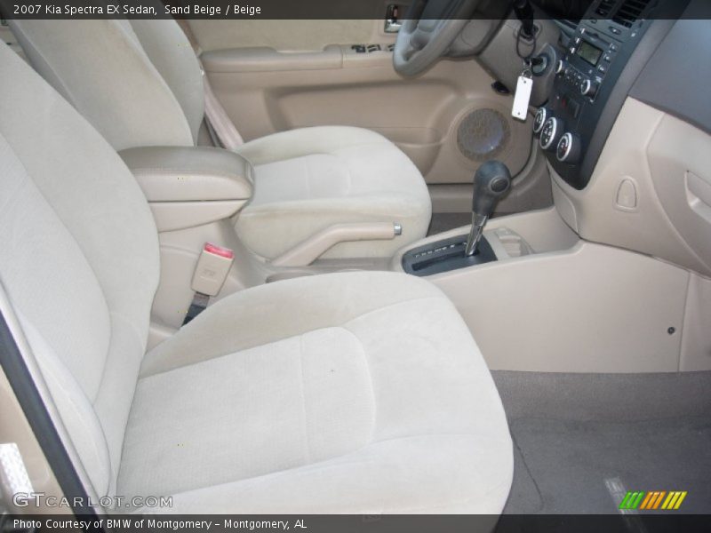Sand Beige / Beige 2007 Kia Spectra EX Sedan
