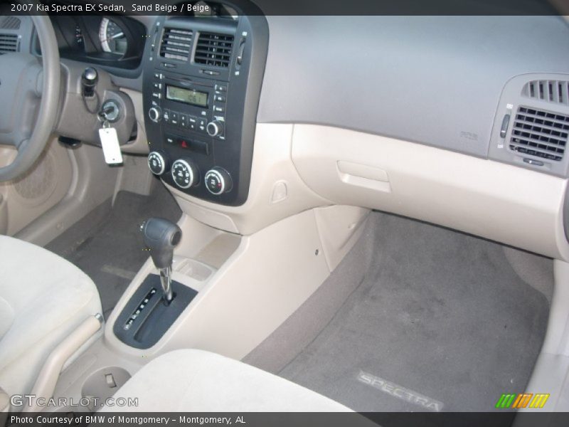Sand Beige / Beige 2007 Kia Spectra EX Sedan