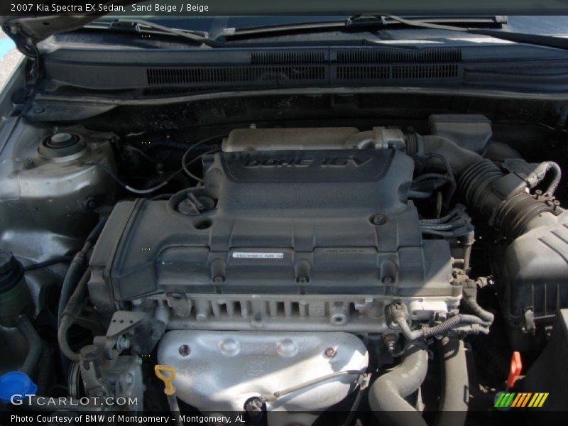 Sand Beige / Beige 2007 Kia Spectra EX Sedan