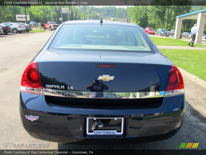 Imperial Blue Metallic / Gray 2008 Chevrolet Impala LS