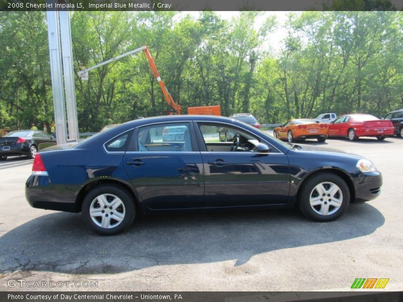 Imperial Blue Metallic / Gray 2008 Chevrolet Impala LS