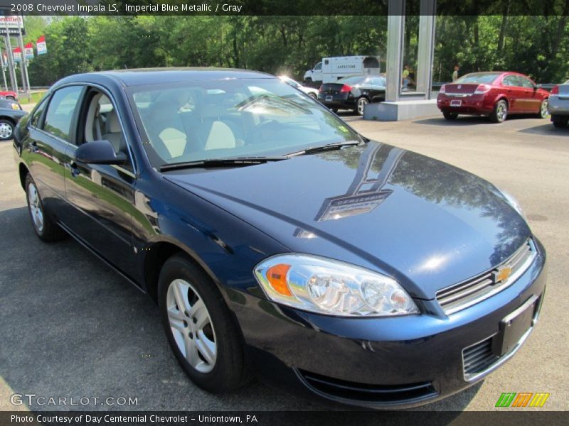 Imperial Blue Metallic / Gray 2008 Chevrolet Impala LS