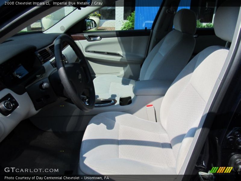 Imperial Blue Metallic / Gray 2008 Chevrolet Impala LS