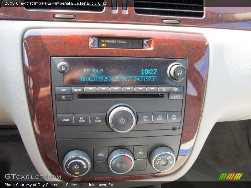 Imperial Blue Metallic / Gray 2008 Chevrolet Impala LS