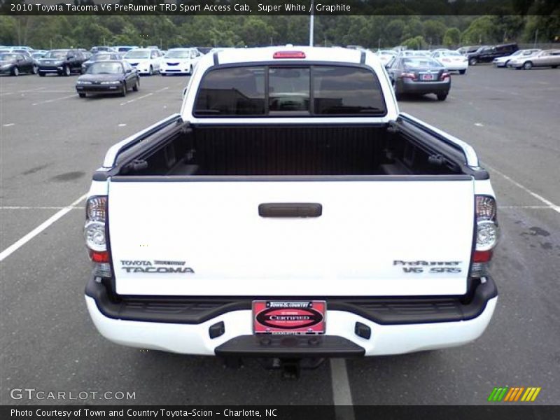 Super White / Graphite 2010 Toyota Tacoma V6 PreRunner TRD Sport Access Cab