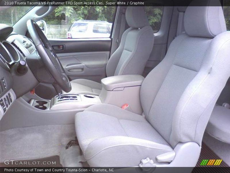 Super White / Graphite 2010 Toyota Tacoma V6 PreRunner TRD Sport Access Cab