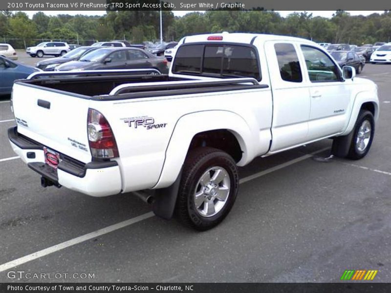Super White / Graphite 2010 Toyota Tacoma V6 PreRunner TRD Sport Access Cab
