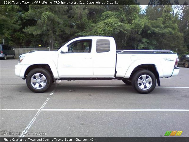 Super White / Graphite 2010 Toyota Tacoma V6 PreRunner TRD Sport Access Cab