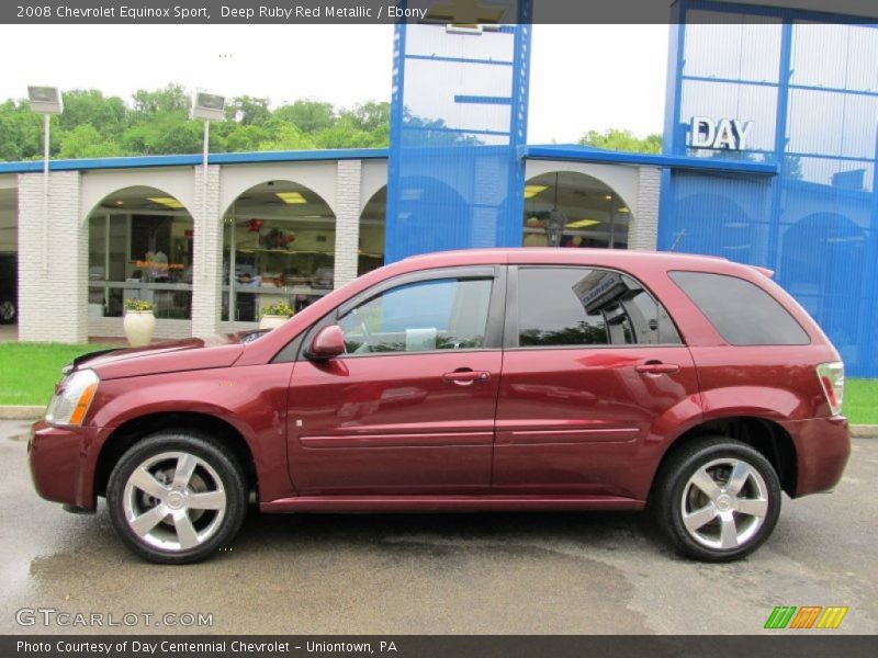 Deep Ruby Red Metallic / Ebony 2008 Chevrolet Equinox Sport